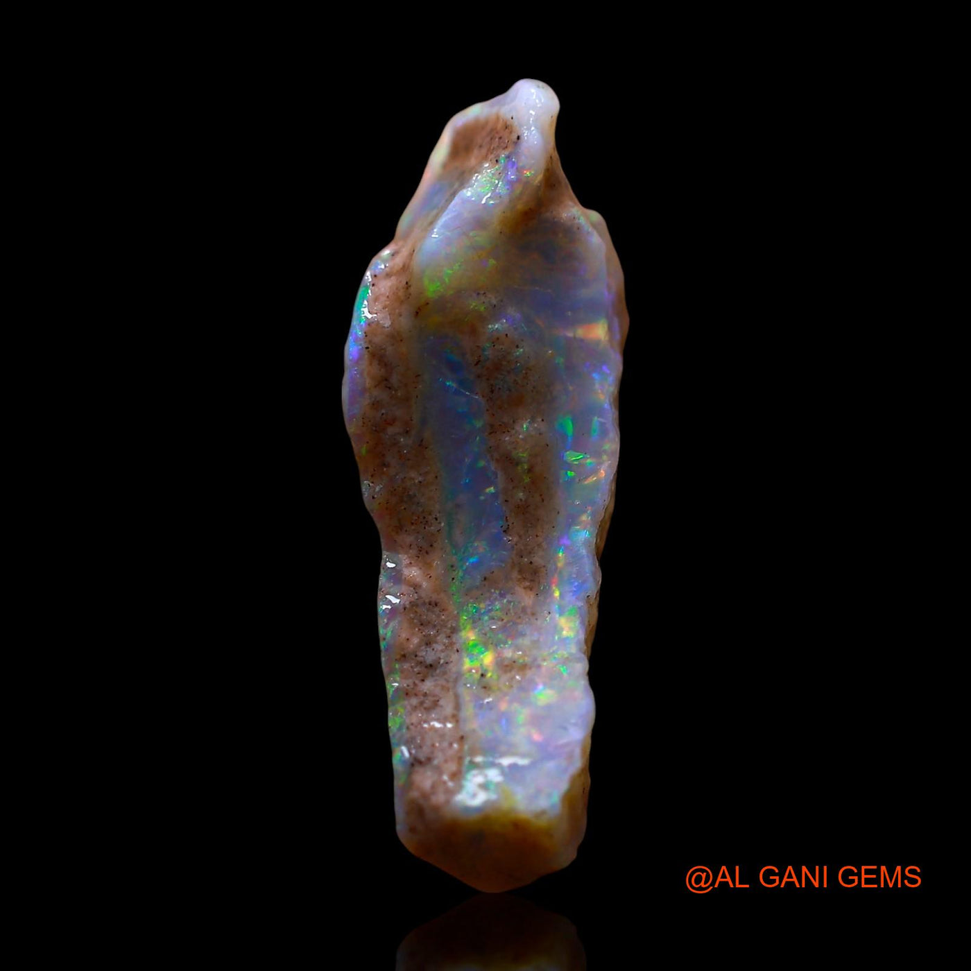 Natural Untreated Fire Opal Loose Gemstone Fancy Rough From Australia 6.00 Cts 20x11x6 mm RE-229
