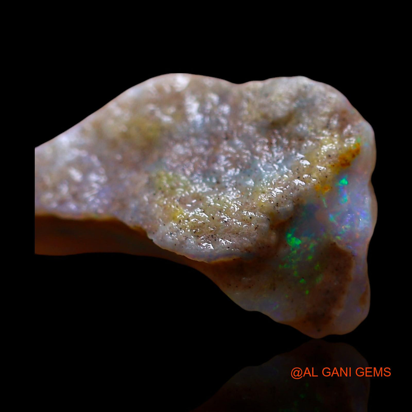 Natural Untreated Fire Opal Loose Gemstone Fancy Rough From Australia 6.00 Cts 20x11x6 mm RE-229