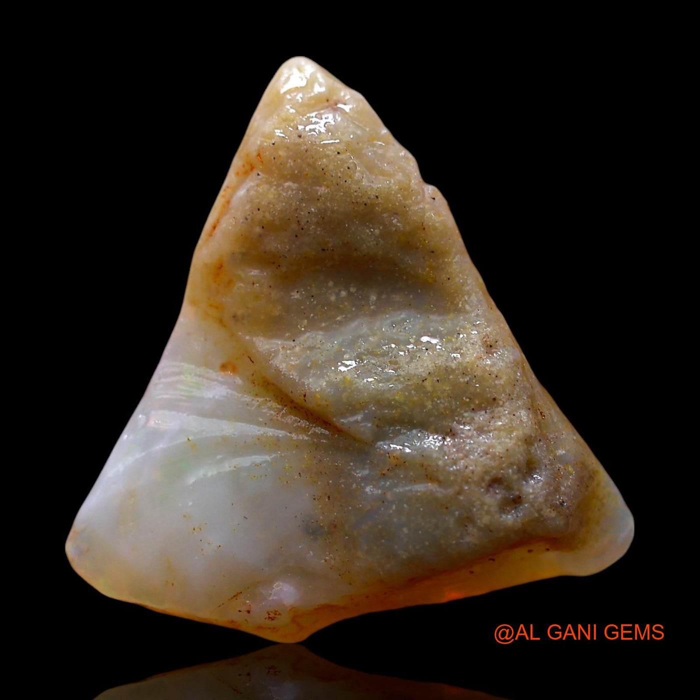 7.00 Cts Natural Australian Fire Opal Loose Gemstone Fancy Rough 17x16x7 mm RE-236