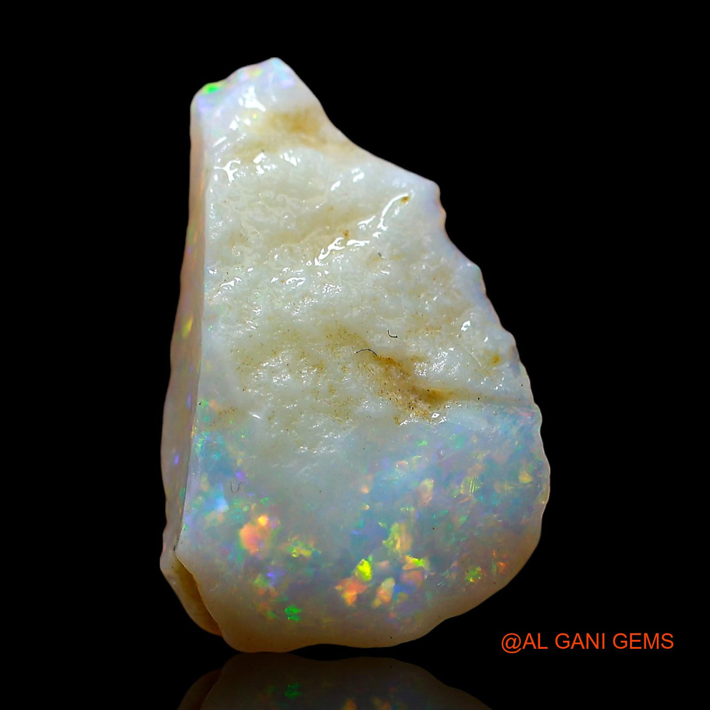 4.00 Cts Unheated Australian Fire Opal Loose Gemstone Fancy Rough Natural 17x11x5 mm RE-241