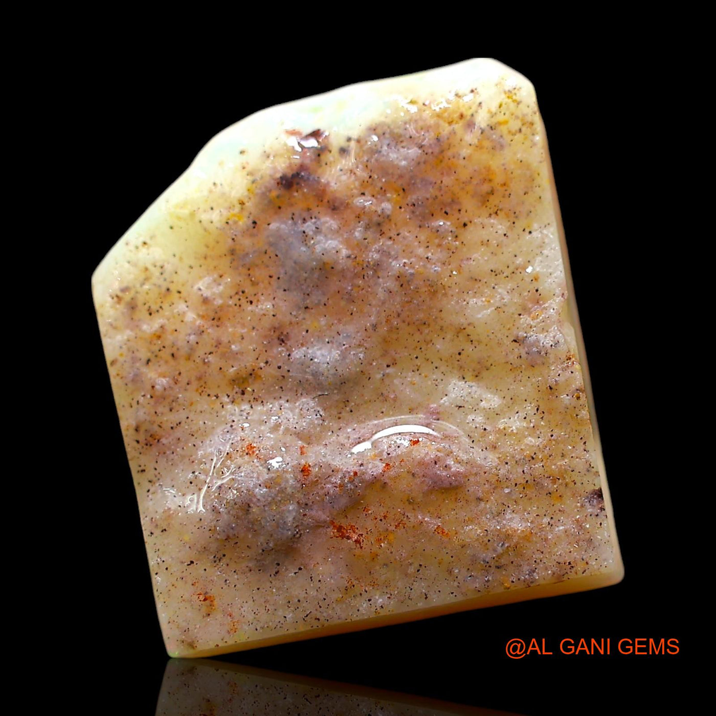 6.00 Cts Unheated Australian Fire Opal Loose Gemstone Fancy Rough Natural 15x13x3 mm RE-242