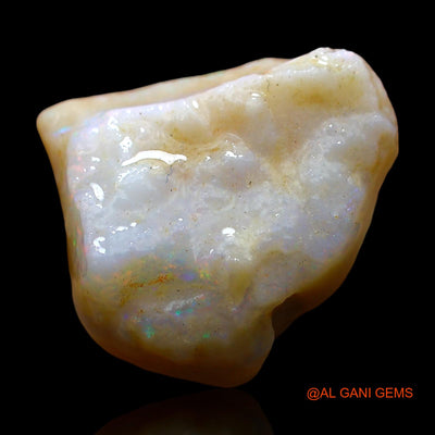 Natural Untreated Fire Opal Loose Gemstone Fancy Rough From Australia 8.00 Cts 16x14x6 mm RE-243