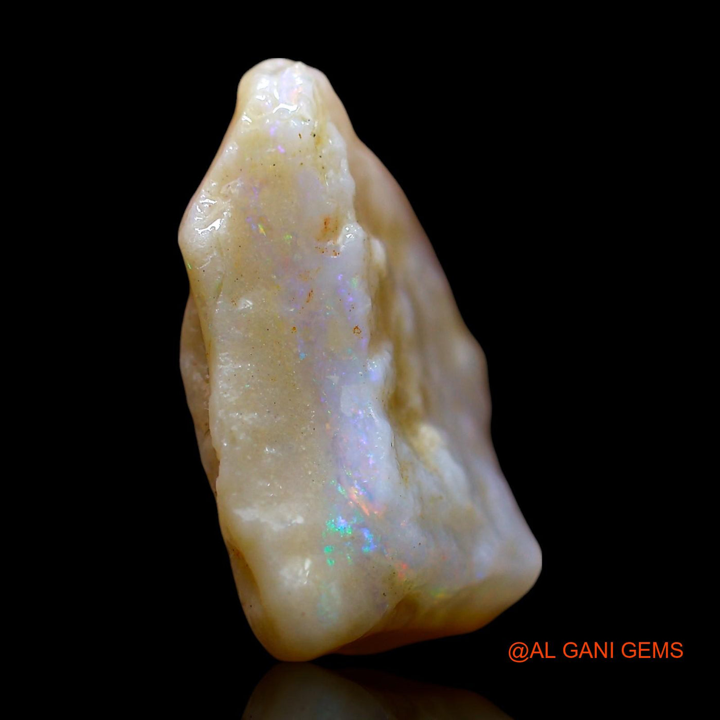 Natural Untreated Fire Opal Loose Gemstone Fancy Rough From Australia 8.00 Cts 16x14x6 mm RE-243