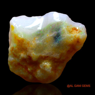Natural Untreated Fire Opal Loose Gemstone Fancy Rough From Australia 7.00 Cts 18x15x5 mm RE-244