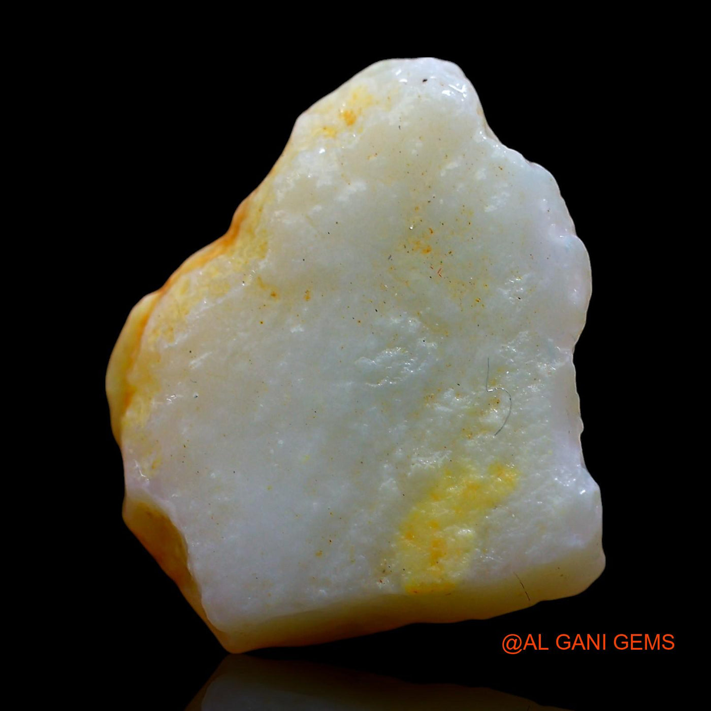 Natural Untreated Fire Opal Loose Gemstone Fancy Rough From Australia 7.00 Cts 18x15x5 mm RE-244