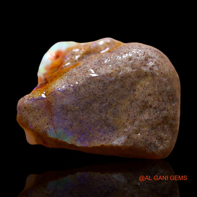 Natural Fire Opal Gemstone 9.00 Cts Loose Fancy Rough From Australia 16x12x7 mm RE-246