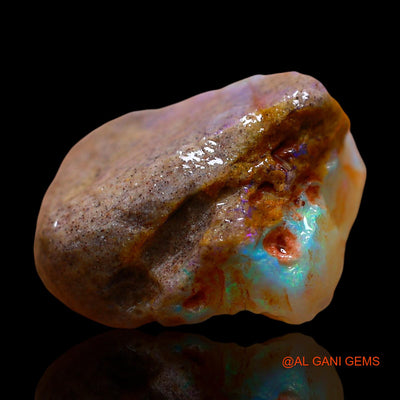 Natural Fire Opal Gemstone 9.00 Cts Loose Fancy Rough From Australia 16x12x7 mm RE-246