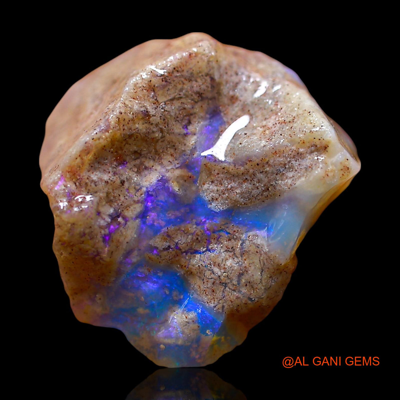 9.00 Cts Natural Australian Fire Opal Loose Gemstone Fancy Rough 17x16x8 mm RE-247