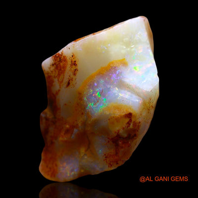 Natural Fire Opal Gemstone 8.00 Cts Loose Fancy Rough From Australia 16x12x8 mm RE-252