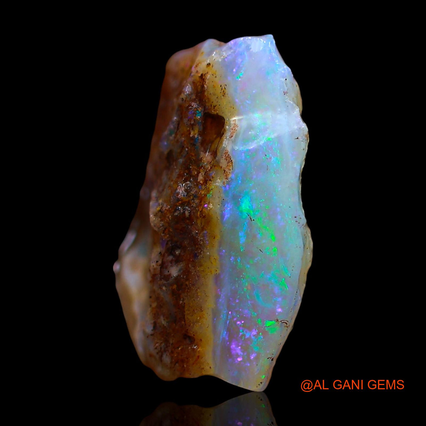 Natural Untreated Fire Opal Loose Gemstone Fancy Rough From Australia 6.00 Cts 15x15x6 mm RE-257