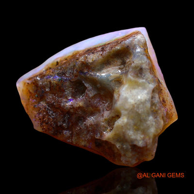 Natural Untreated Fire Opal Loose Gemstone Fancy Rough From Australia 6.00 Cts 15x15x6 mm RE-257