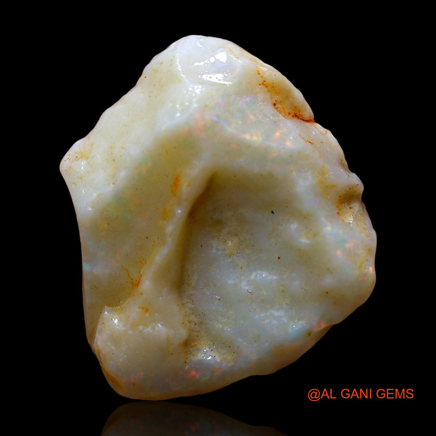 10.00 Cts Natural Australian Fire Opal Fancy Rough Loose Gemstone For Jewelry 17x17x7 mm RE-25