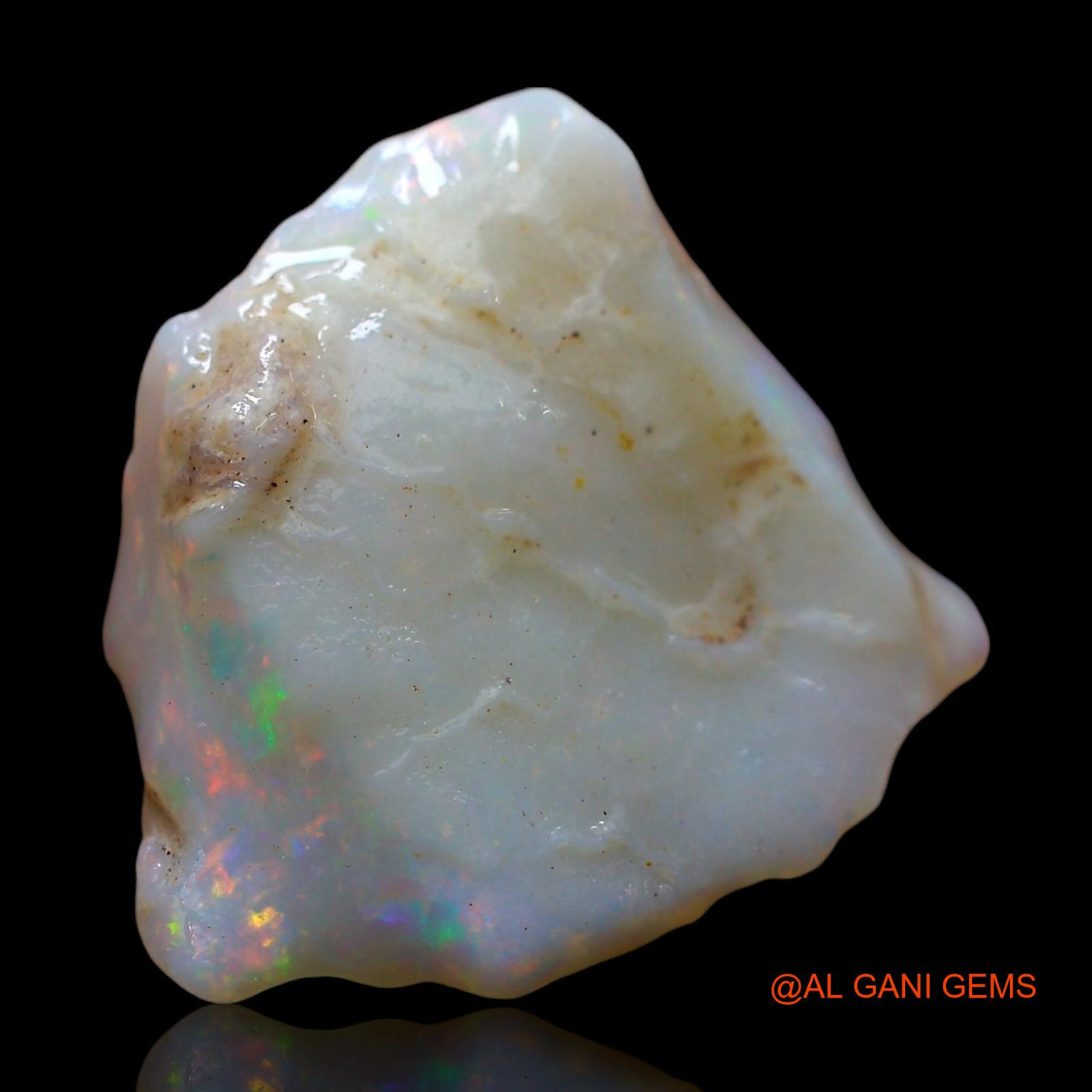 Natural Untreated Fire Opal Loose Gemstone Fancy Rough From Australia 6.00 Cts 17x16x6 mm RE-261