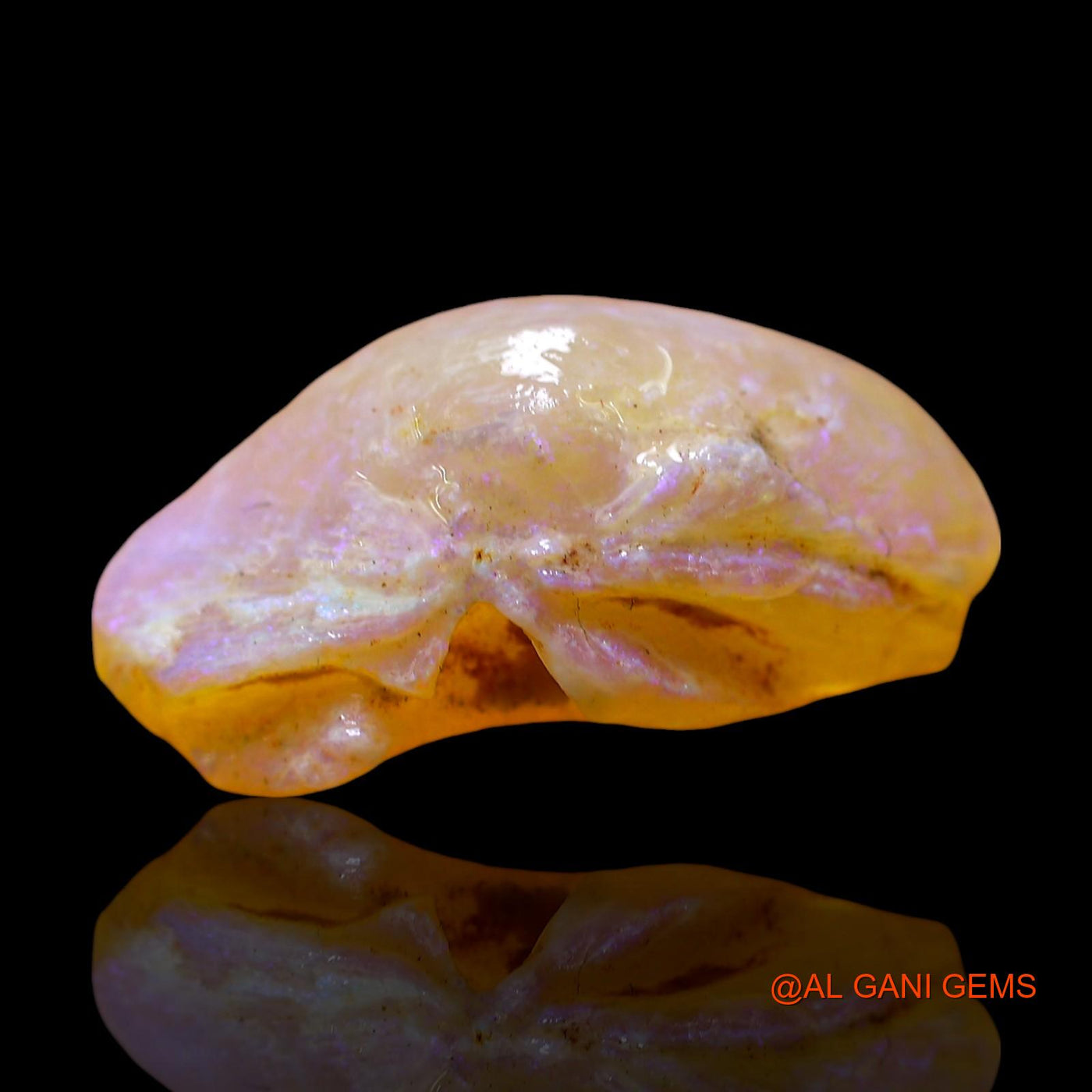 4.00 Cts Natural Australian Fire Opal Loose Gemstone Fancy Rough 19x10x5 mm RE-263