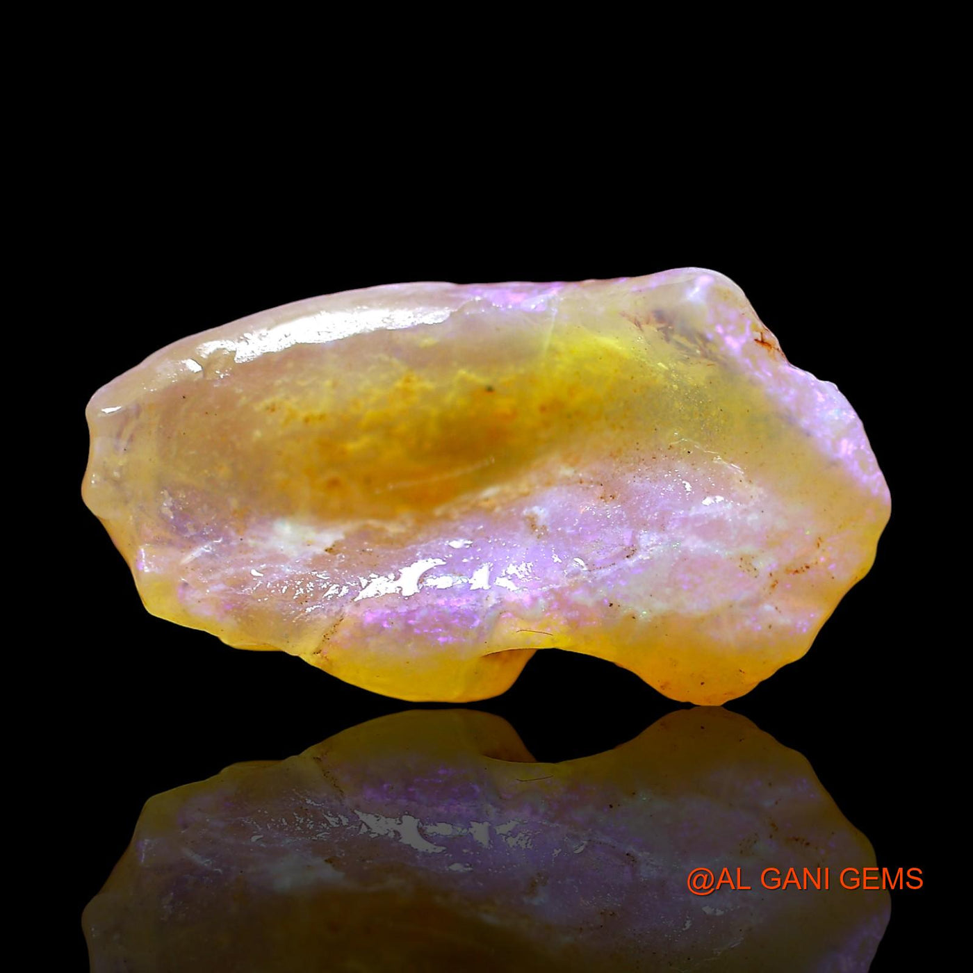4.00 Cts Natural Australian Fire Opal Loose Gemstone Fancy Rough 19x10x5 mm RE-263
