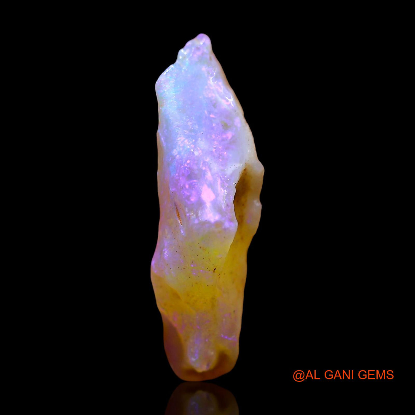 Natural Untreated Fire Opal Loose Gemstone Fancy Rough From Australia 3.00 Cts 19x11x5 mm RE-264