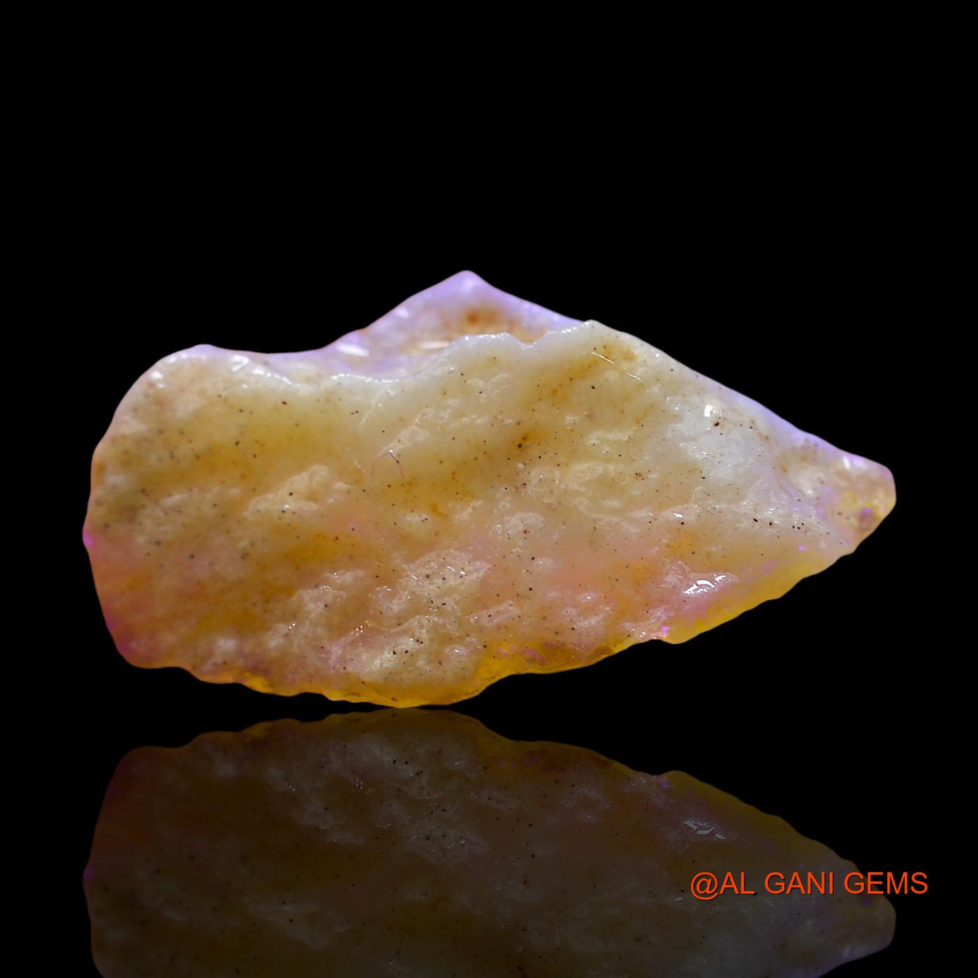 Natural Untreated Fire Opal Loose Gemstone Fancy Rough From Australia 3.00 Cts 19x11x5 mm RE-264