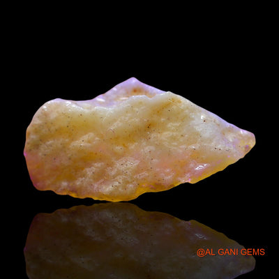 Natural Untreated Fire Opal Loose Gemstone Fancy Rough From Australia 3.00 Cts 19x11x5 mm RE-264