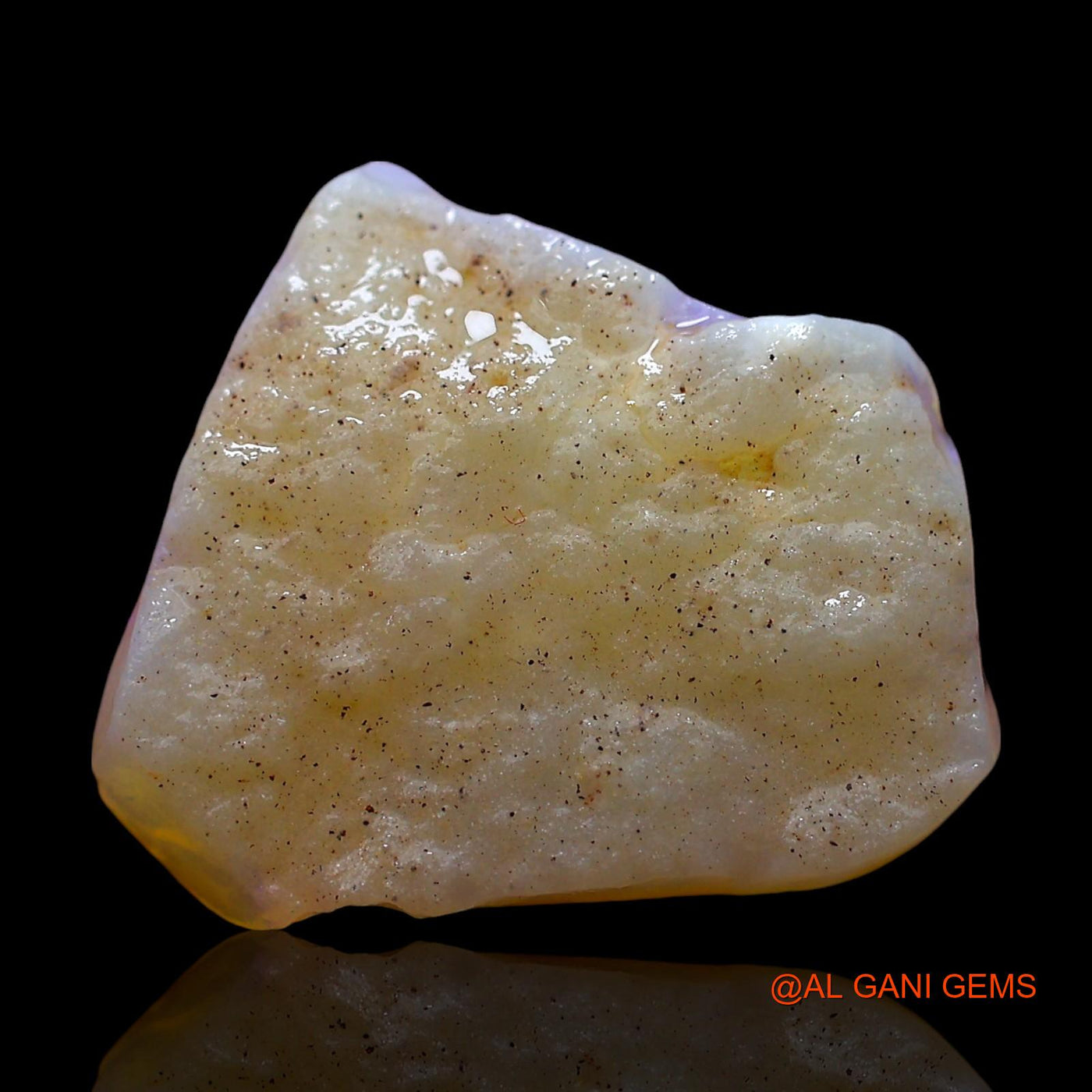 Natural Fire Opal Gemstone 4.00 Cts Loose Fancy Rough From Australia 16x13x3 mm RE-268