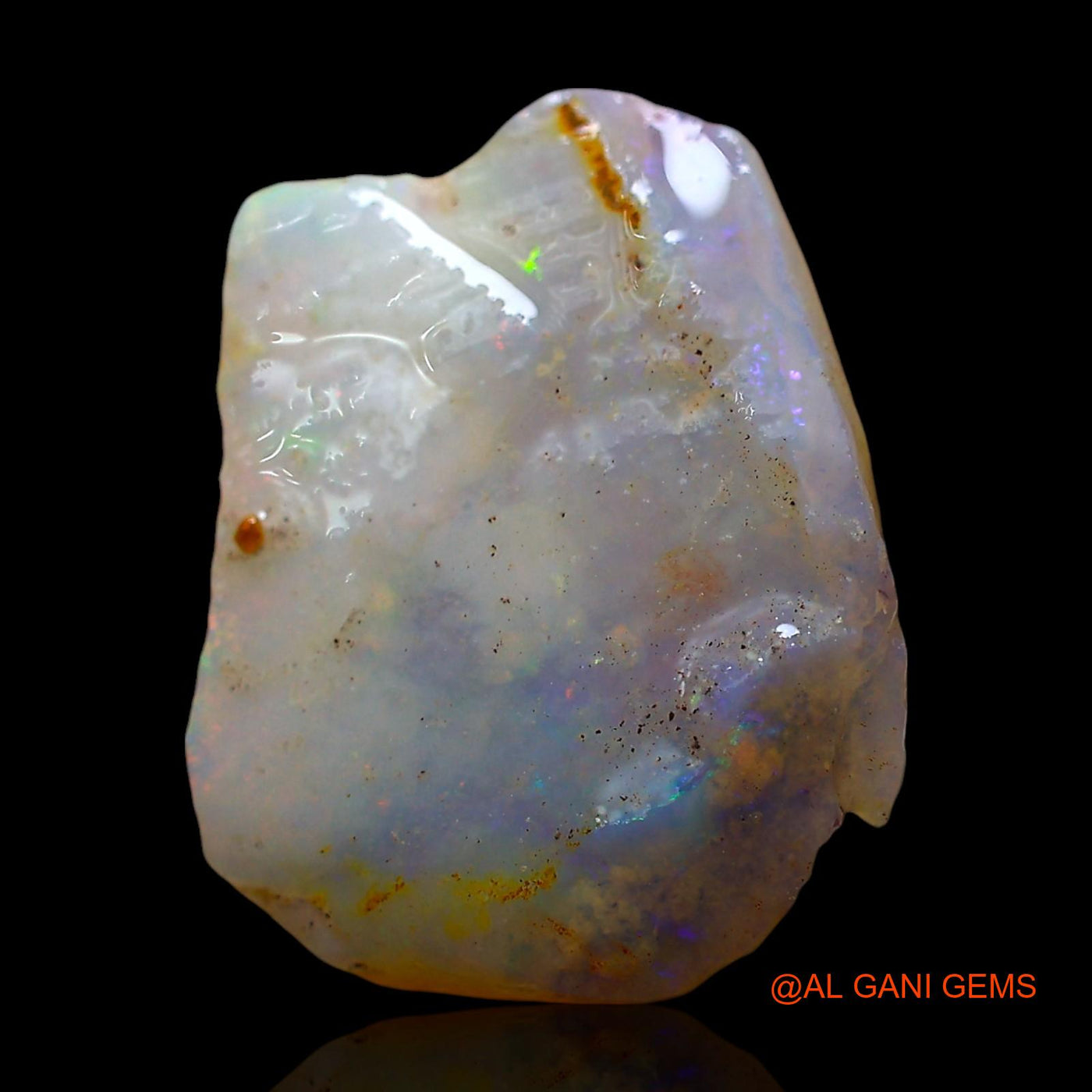 4.00 Cts Unheated Australian Fire Opal Loose Gemstone Fancy Rough Natural 16x13x3 mm RE-269