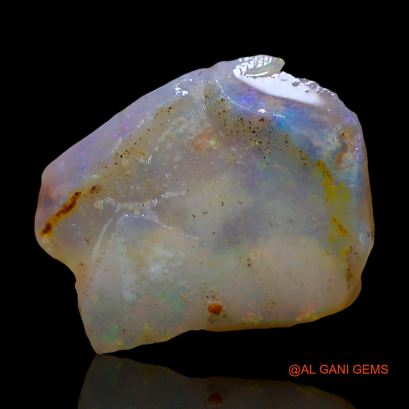 4.00 Cts Unheated Australian Fire Opal Loose Gemstone Fancy Rough Natural 16x13x3 mm RE-269