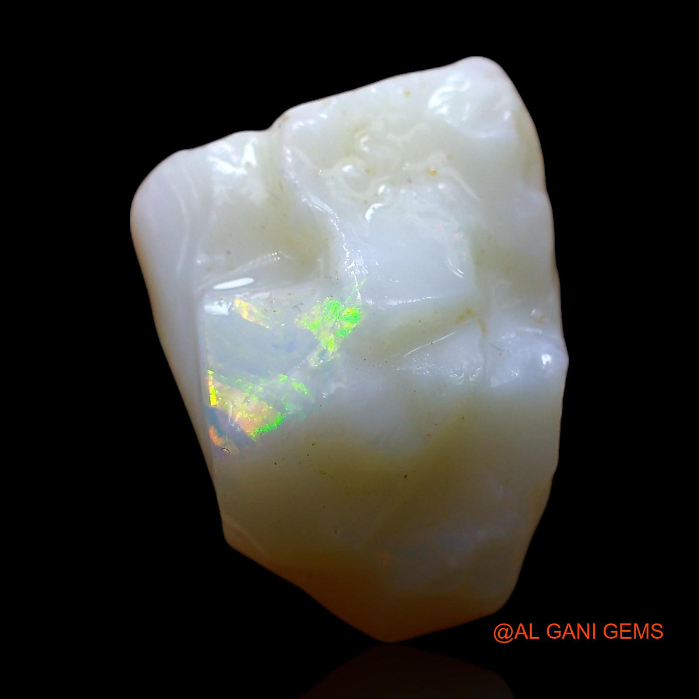 Natural Untreated Fire Opal Loose Gemstone Fancy Rough From Australia 8.00 Cts 14x11x8 mm RE-272