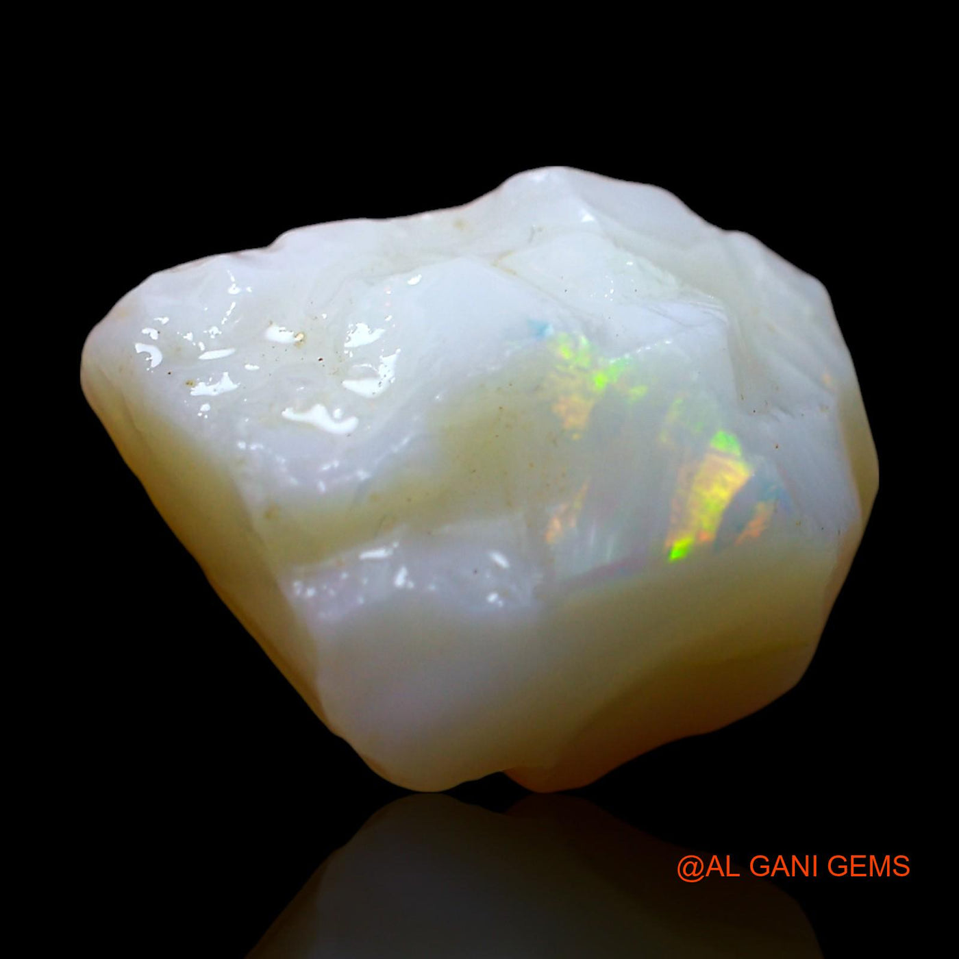Natural Untreated Fire Opal Loose Gemstone Fancy Rough From Australia 8.00 Cts 14x11x8 mm RE-272
