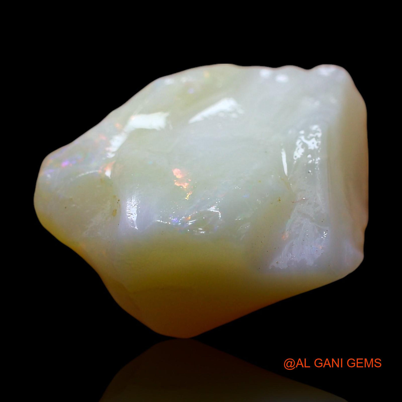 Natural Untreated Fire Opal Loose Gemstone Fancy Rough From Australia 8.00 Cts 14x11x8 mm RE-272