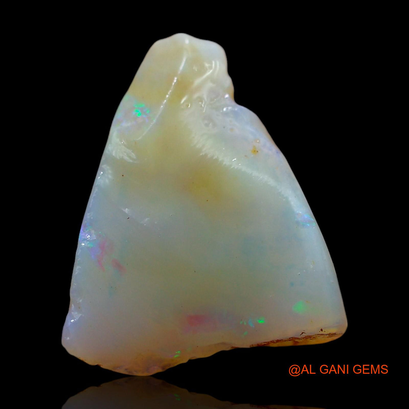 Natural Untreated Fire Opal Loose Gemstone Fancy Rough From Australia 5.00 Cts 15x12x7 mm RE-275
