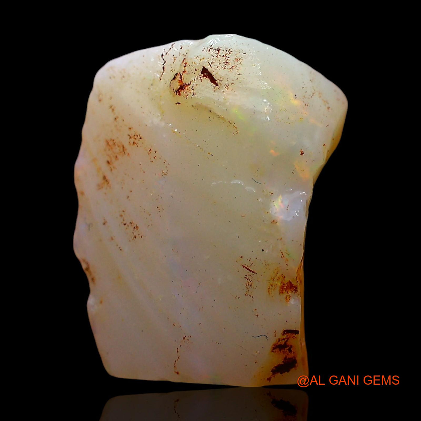 Natural Fire Opal Gemstone 5.00 Cts Loose Fancy Rough From Australia 14x11x5 mm RE-278