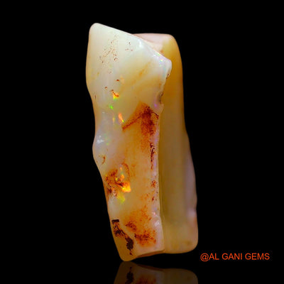 Natural Fire Opal Gemstone 5.00 Cts Loose Fancy Rough From Australia 14x11x5 mm RE-278