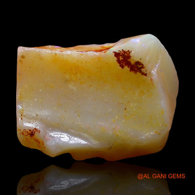 Natural Fire Opal Gemstone 5.00 Cts Loose Fancy Rough From Australia 14x11x5 mm RE-278
