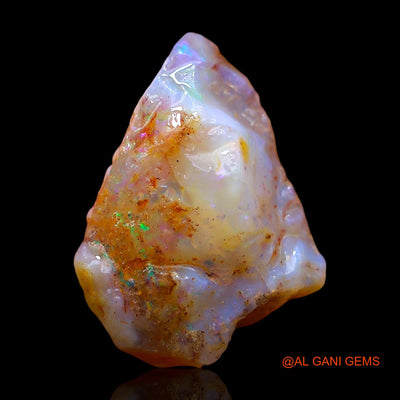 Natural Fire Opal Gemstone 7.00 Cts Loose Fancy Rough From Australia 15x12x8 mm RE-279