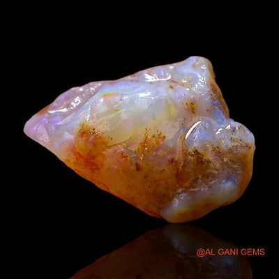 Natural Fire Opal Gemstone 7.00 Cts Loose Fancy Rough From Australia 15x12x8 mm RE-279