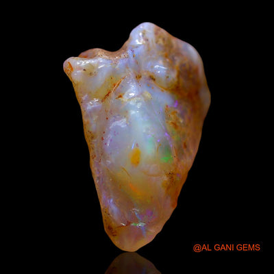 Natural Fire Opal Gemstone 7.00 Cts Loose Fancy Rough From Australia 15x12x8 mm RE-279