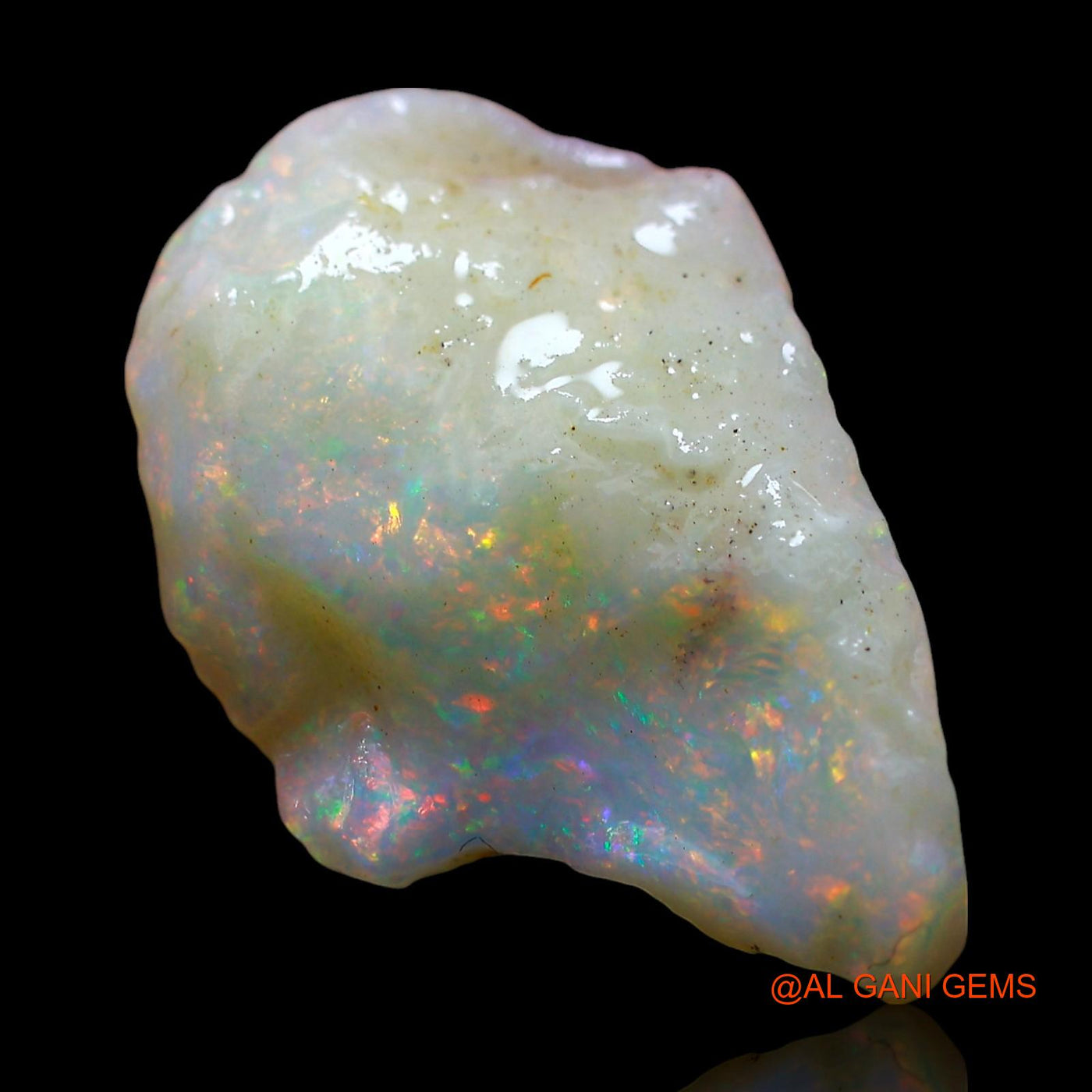 7.00 Cts Natural Australian Fire Opal Loose Gemstone Fancy Rough 21x15x6 mm RE-27