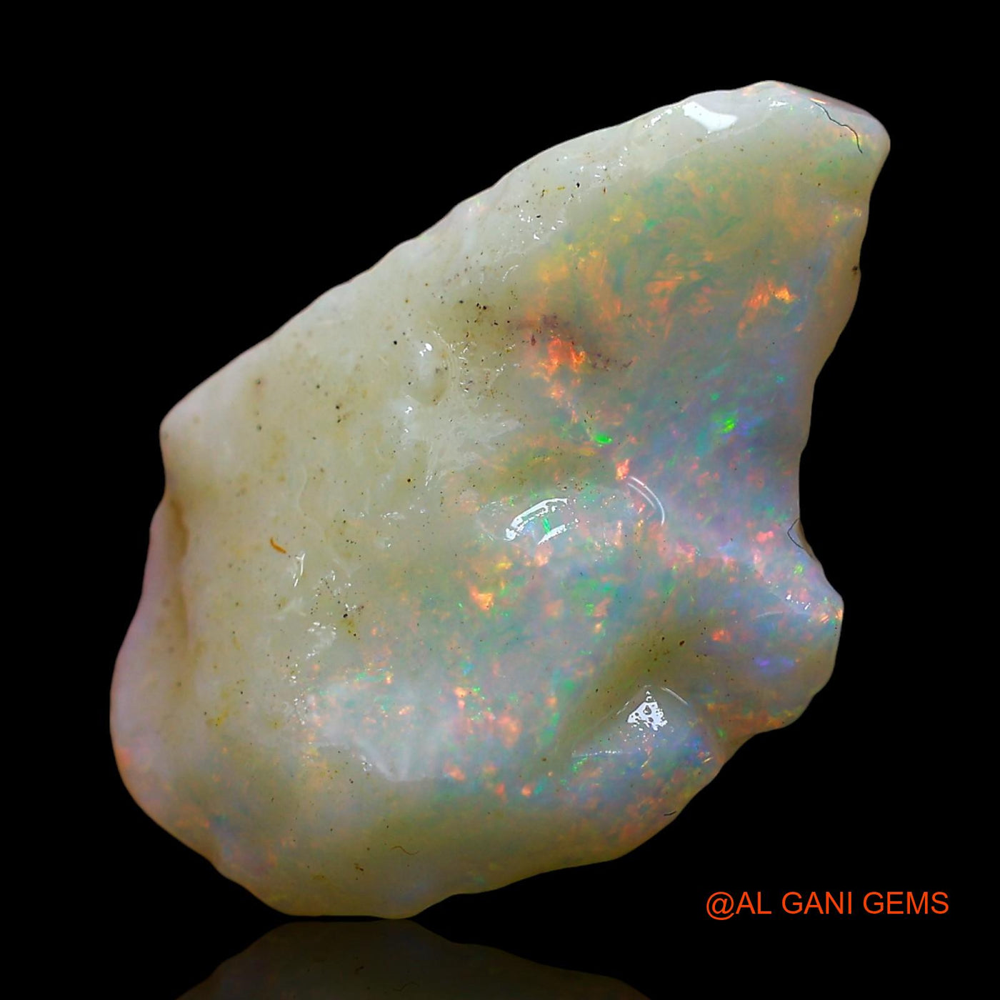 7.00 Cts Natural Australian Fire Opal Loose Gemstone Fancy Rough 21x15x6 mm RE-27