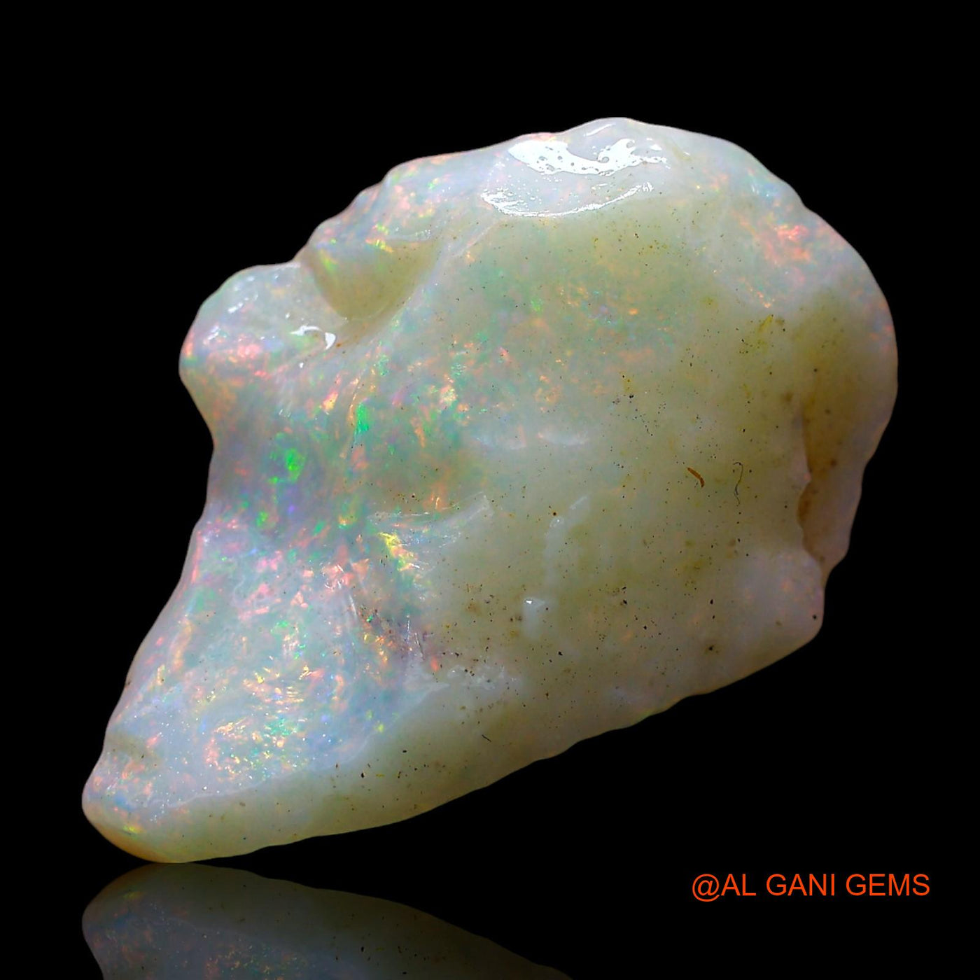 7.00 Cts Natural Australian Fire Opal Loose Gemstone Fancy Rough 21x15x6 mm RE-27