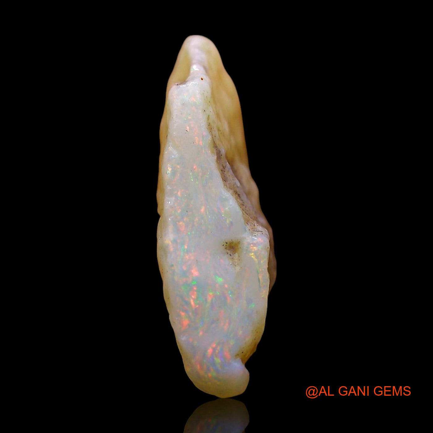7.00 Cts Natural Australian Fire Opal Loose Gemstone Fancy Rough 21x15x6 mm RE-27