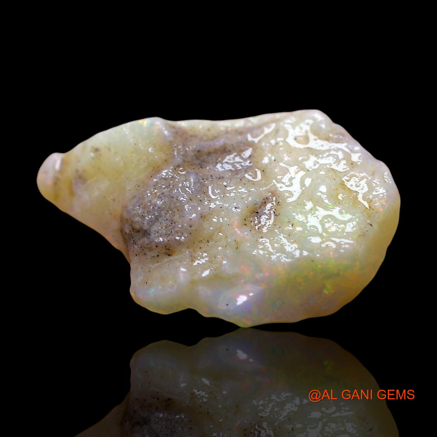 7.00 Cts Natural Australian Fire Opal Loose Gemstone Fancy Rough 21x15x6 mm RE-27