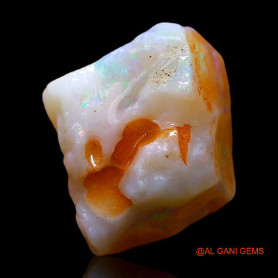 Natural Fire Opal Gemstone 6.00 Cts Loose Fancy Rough From Australia 13x12x6 mm RE-282