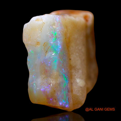 Natural Fire Opal Gemstone 6.00 Cts Loose Fancy Rough From Australia 13x12x6 mm RE-282