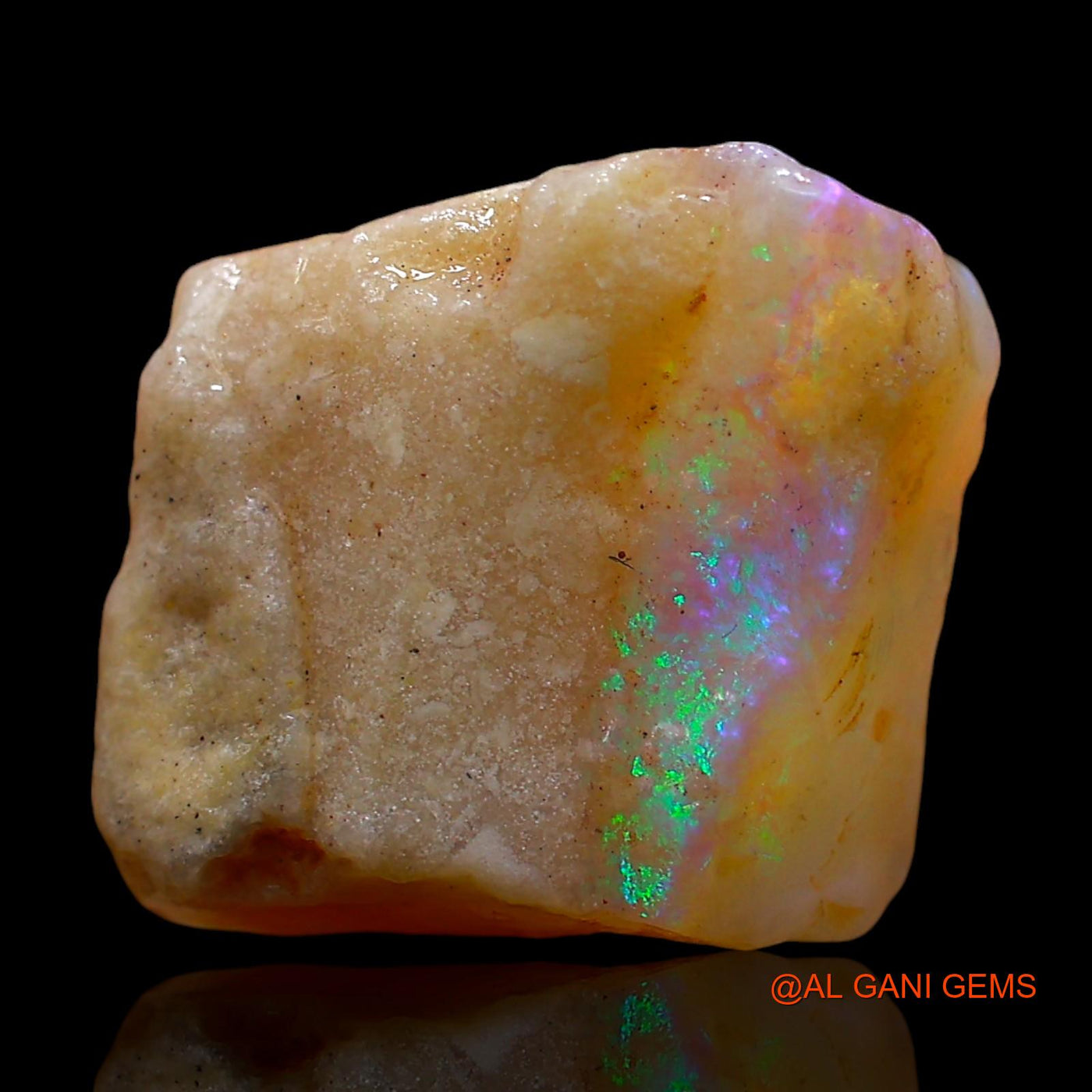 Natural Fire Opal Gemstone 6.00 Cts Loose Fancy Rough From Australia 13x12x6 mm RE-282