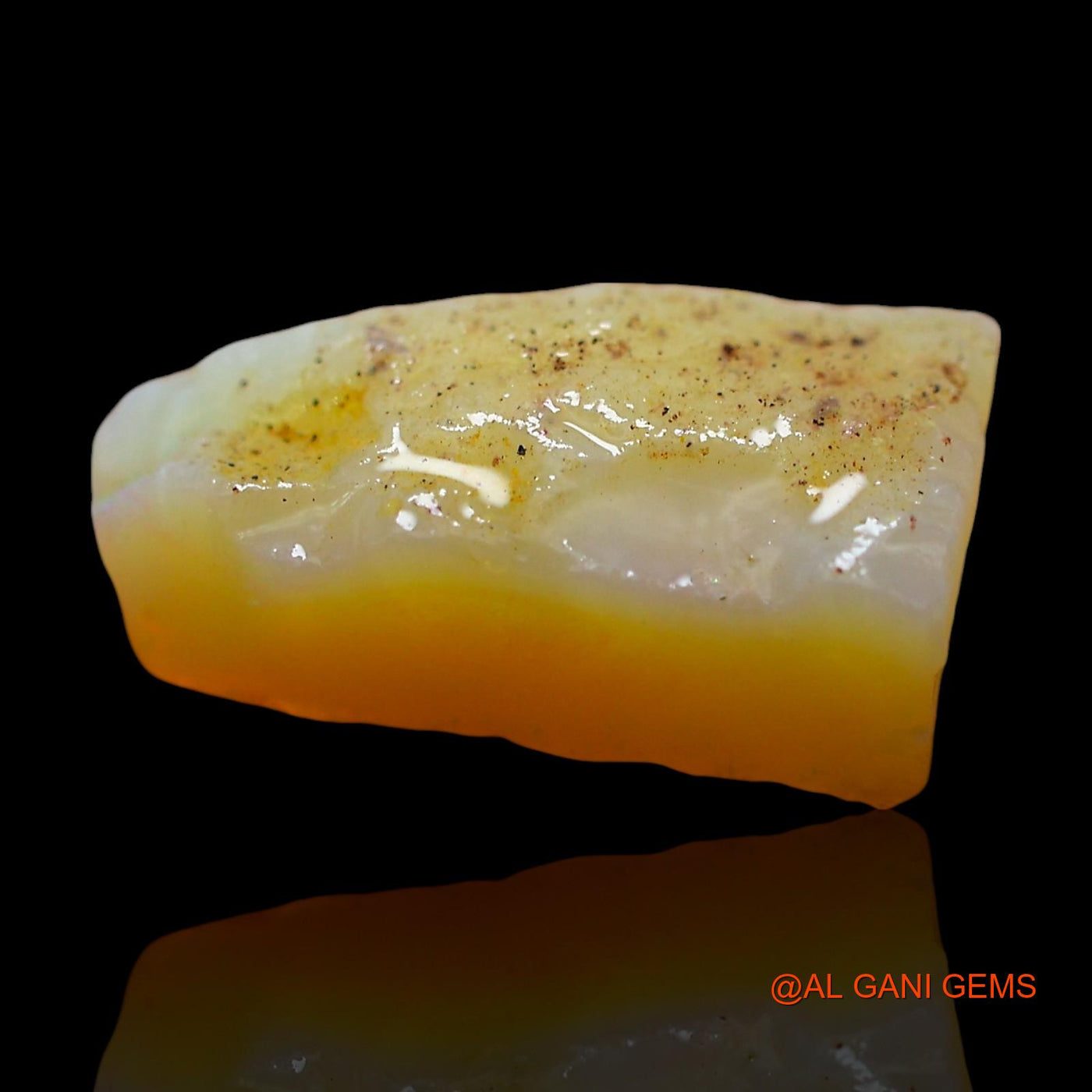 Natural Untreated Fire Opal Loose Gemstone Fancy Rough From Australia 5.00 Cts 15x8x6 mm RE-291