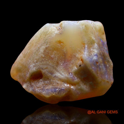 Natural Untreated Fire Opal Loose Gemstone Fancy Rough From Australia 6.00 Cts 13x12x7 mm RE-295