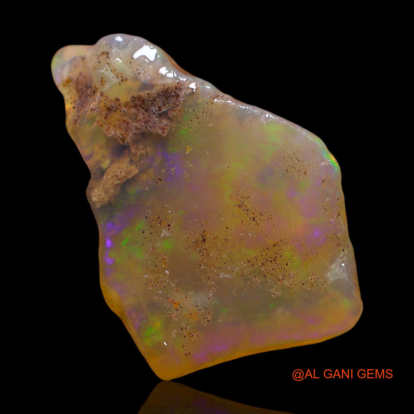12.00 Cts Natural Australian Fire Opal Loose Gemstone Fancy Rough 23x16x5 mm RE-301