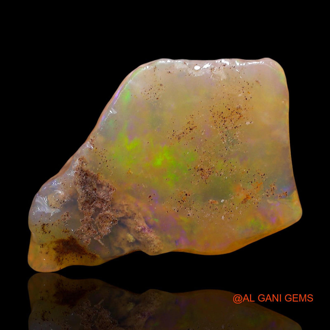 12.00 Cts Natural Australian Fire Opal Loose Gemstone Fancy Rough 23x16x5 mm RE-301