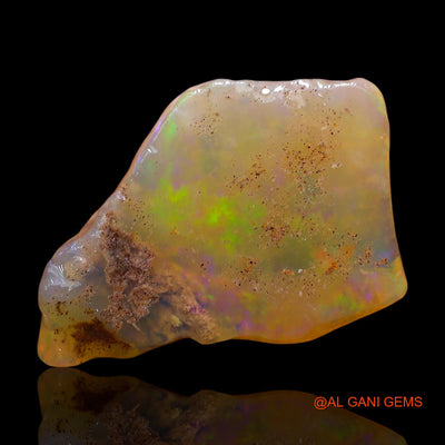 12.00 Cts Natural Australian Fire Opal Loose Gemstone Fancy Rough 23x16x5 mm RE-301