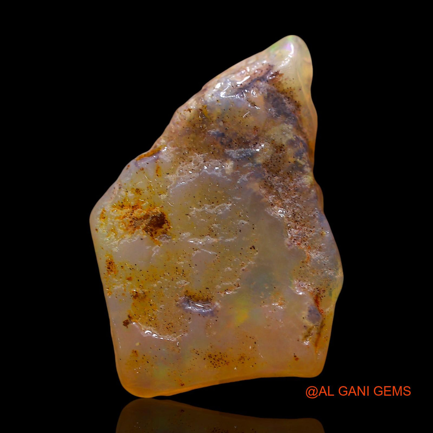 12.00 Cts Natural Australian Fire Opal Loose Gemstone Fancy Rough 23x16x5 mm RE-301
