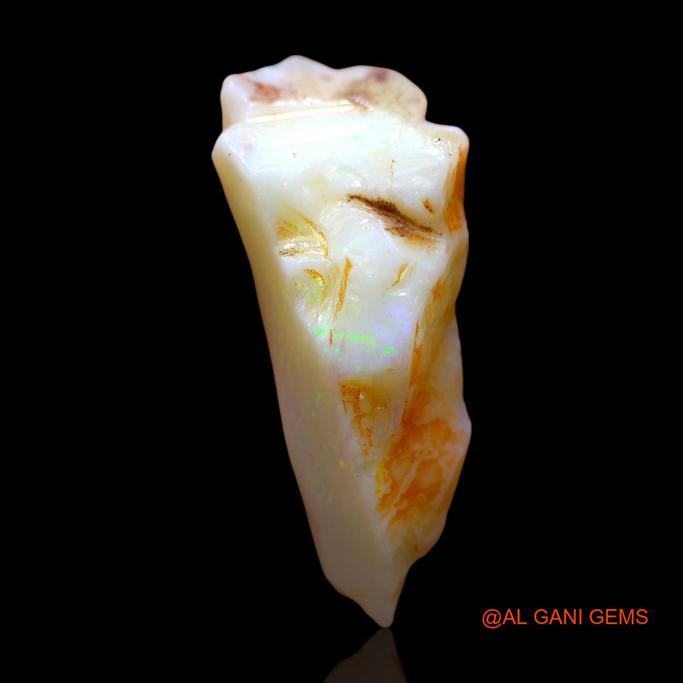 8.00 Cts Natural Australian Fire Opal Loose Gemstone Fancy Rough 27x11x7 mm RE-302